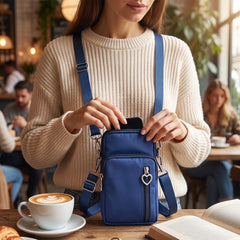 Mini Crossbody Cell Phone Wallet Purse for Women – Waterproof Shoulder Bag with Adjustable Strap, Small Phone Pouch, Travel Messenger Bag for Cards, Cash & Everyday Essentials