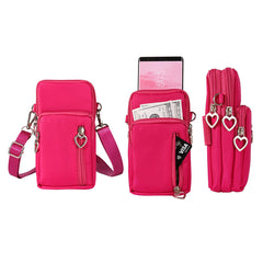 Mini Crossbody Cell Phone Wallet Purse for Women – Waterproof Shoulder Bag with Adjustable Strap, Small Phone Pouch, Travel Messenger Bag for Cards, Cash & Everyday Essentials