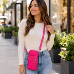 Mini Crossbody Cell Phone Wallet Purse for Women – Waterproof Shoulder Bag with Adjustable Strap, Small Phone Pouch, Travel Messenger Bag for Cards, Cash & Everyday Essentials