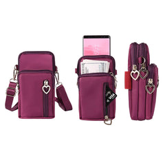 Mini Crossbody Cell Phone Wallet Purse for Women – Waterproof Shoulder Bag with Adjustable Strap, Small Phone Pouch, Travel Messenger Bag for Cards, Cash & Everyday Essentials