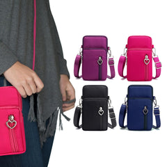 Mini Crossbody Cell Phone Wallet Purse for Women – Waterproof Shoulder Bag with Adjustable Strap, Small Phone Pouch, Travel Messenger Bag for Cards, Cash & Everyday Essentials