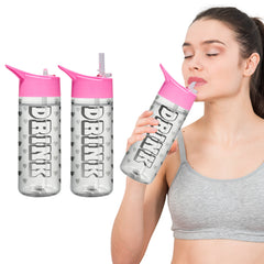 32 oz Motivational Water Bottle with Time Markers & Straw – BPA-Free, Leak-Proof, Reusable for Gym, School & Travel