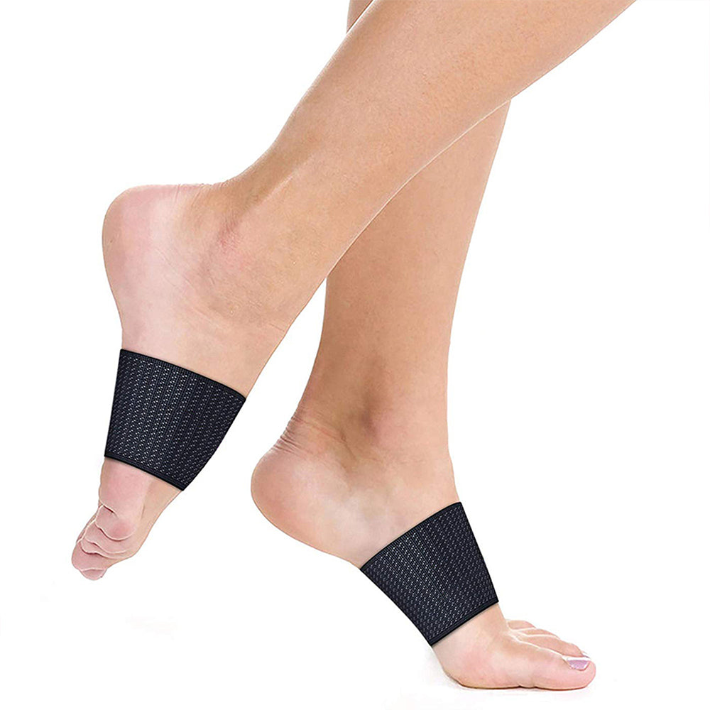 Arch Support Plantar Fasciitis Foot Care Compression Wraps (1-Pair)