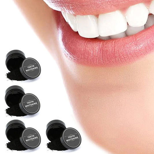 Activated Charcoal Teeth Whitening Powder – 6-Month Supply, Natural & Vegan Tooth Whitener – Fluoride-Free Charcoal Powder for Stain Removal from Coffee, Tea & Wine
