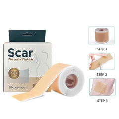 Comfortable Painless Silicone Medical Scar Tape (1.6” X 60”Roll)