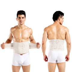 Men’s Waist Trimmer Workout Belt – Adjustable Double Compression Waist Support Wrap for Gym, Training & Back Support – Sweat Band Fitness Shaper