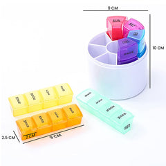 Weekly Pill Organizer – 7 Day AM/PM Pill Box with 4 Daily Compartments – BPA-Free Medication & Vitamin Case for Home & Travel