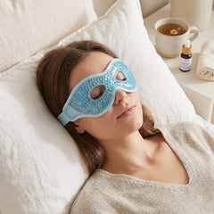 2-Pack Reusable Hot & Cold Gel Eye Mask – Cooling & Warming Therapy Eye Mask for Puffy Eyes, Dry Eyes & Relaxation – Adjustable Gel Bead Eye Wrap for Sleep & Eye Care