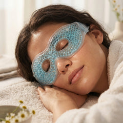 2-Pack Reusable Hot & Cold Gel Eye Mask – Cooling & Warming Therapy Eye Mask for Puffy Eyes, Dry Eyes & Relaxation – Adjustable Gel Bead Eye Wrap for Sleep & Eye Care