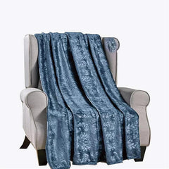 Cozy Vibes: Ultra Soft Versailles Microplush Throw Blanket – Lightweight All-Season 50" x 60" – Perfect for Couch, Bed & Travel – Machine Washable