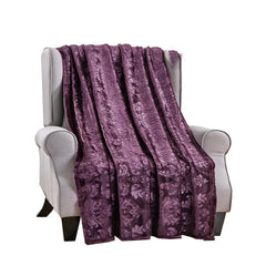 Cozy Vibes: Ultra Soft Versailles Microplush Throw Blanket – Lightweight All-Season 50" x 60" – Perfect for Couch, Bed & Travel – Machine Washable