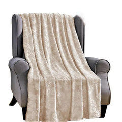 Cozy Vibes: Ultra Soft Versailles Microplush Throw Blanket – Lightweight All-Season 50" x 60" – Perfect for Couch, Bed & Travel – Machine Washable