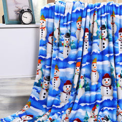 Holiday & Christmas Micro Plush Throw Blanket – Ultra Soft 50" x 60" Cozy Blanket for Couch, Bed & Movie Nights – Lightweight, Warm, Machine Washable Gift Essential
