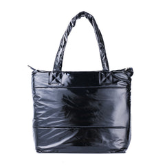 Padded PU Leather Tote Bag for Women – Large Zip Top Shoulder Handbag with Waterproof Finish, Spacious Everyday Purse for Work, School, Shopping & Travel